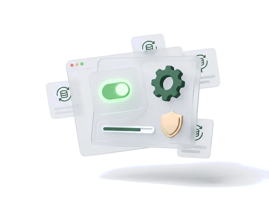 Tableau de bord et maintenance de site internet, illustration gestion de site webmaster